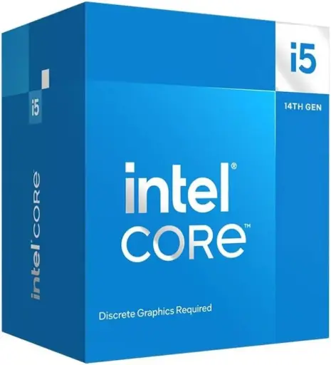 Intel Core i5-14400F 2.5 GHz 10-Core LGA 1700 Processor, 10 Cores & 16 Threads, 20MB Cache, 5 GHz Maximum Turbo Boost, Dual-Channel DDR5-4800 Memory / 192GB Max, Hybrid Core Arc |